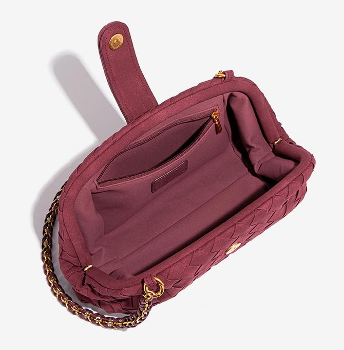 Molodo Suede Woven Bags for Women Shoulder Bag Handwoven Crossbody Bag Satchel Woven Purses - Image 4