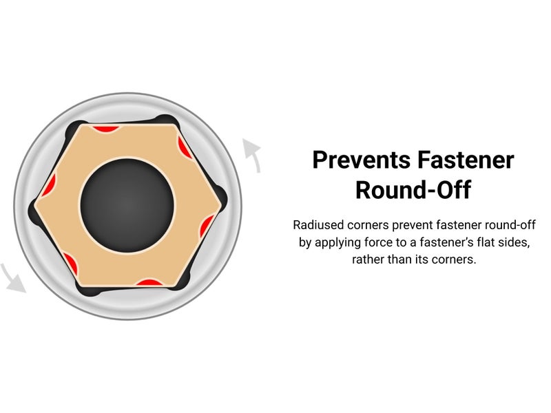 Tekton تيكتون 1/2 بوصة درايف × 23 مم عمق 6 نقاط سوكت | SHD23123 - Image 3