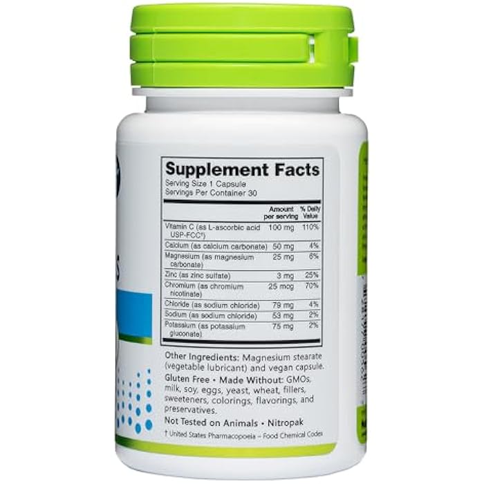 NutriBiotic Essential Electrolytes, 30 Ct Capsules - Great Travel Size Bottle- Support Increased Performance & Faster Recovery - Pharmaceutical Grade Vitamin C with Electrolytes for Rehydration - Image 3