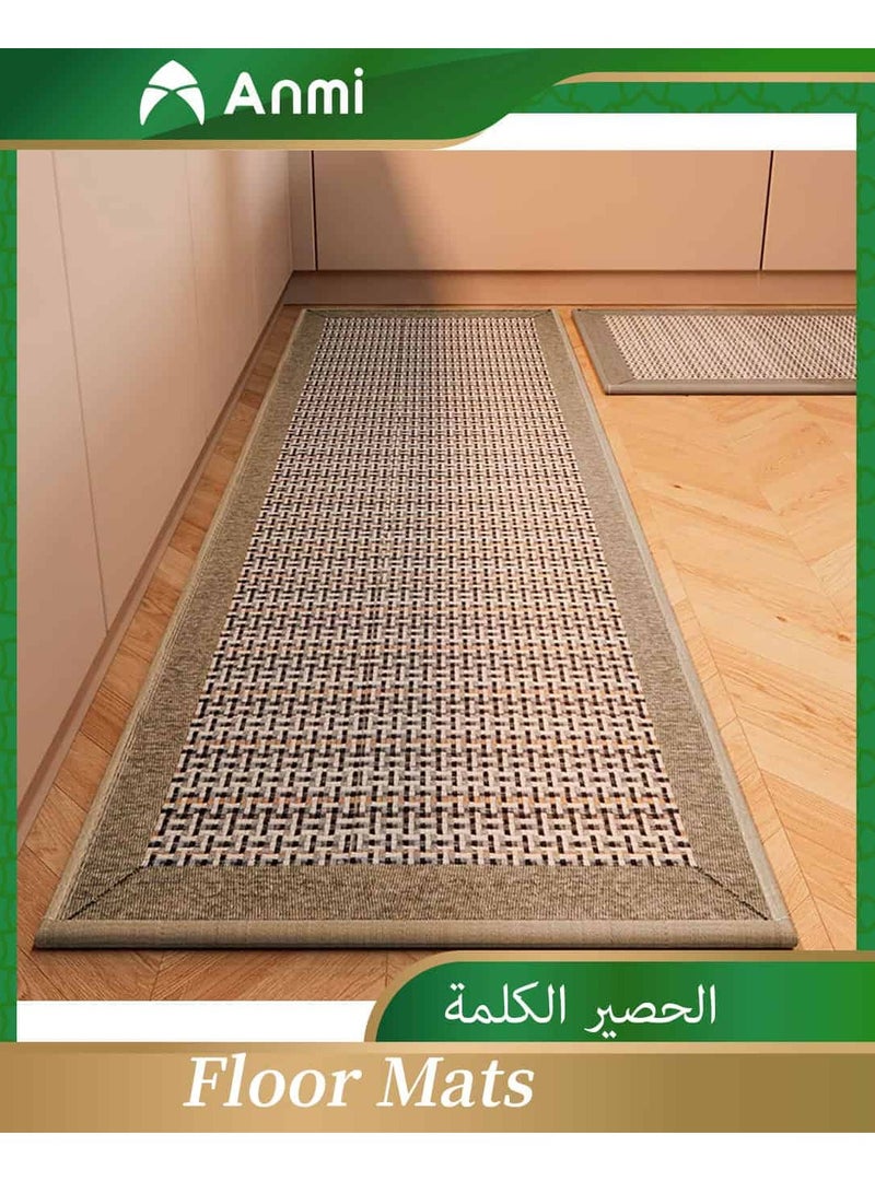 أنمي سجاد أرضيات المطبخ، سجاد المطبخ مجموعة من 2، سجاد أرضيات المطبخ أمام الحوض، غير قابل للغسل، للأرضية، سطح العمل، داخلي(50 سيف 80+50 سيف 120 سم)  - Image 1