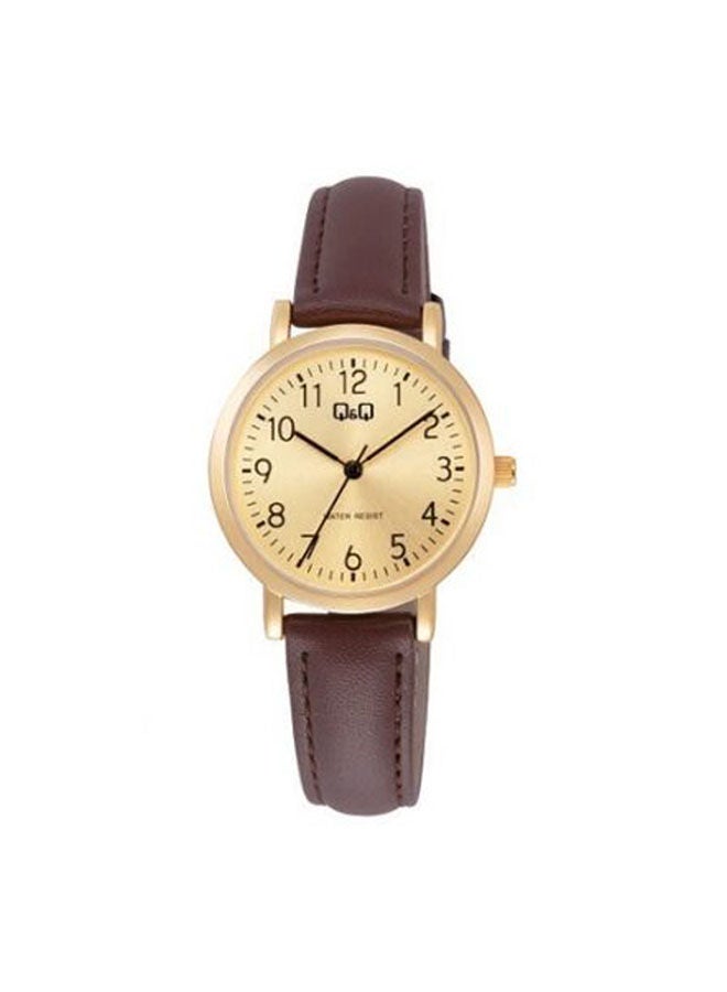 Q&Q Leather Analog Watch C35A-012PY