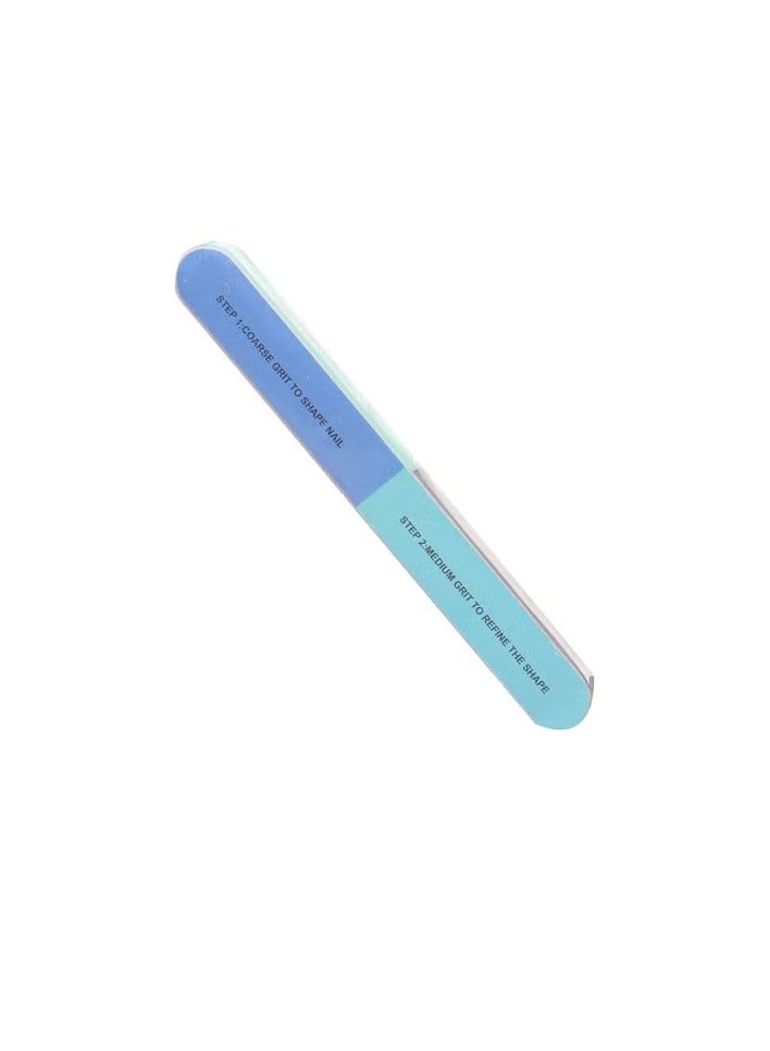 The innovative multi-faceted nail file. Discover the secret to perfect nails with an ergonomic design, high quality, and suitable for all nail types. A tool for smoothing natural and artificial nails - ideal for home and professional use (blue and green) - Image 1