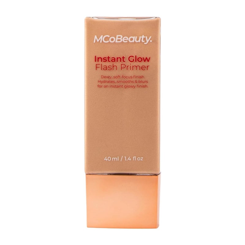 MCoBeauty Instant Glow Flash Primer SkinPerfecting Base for Radiant Makeup Vegan Cruelty Free Cosmetics
