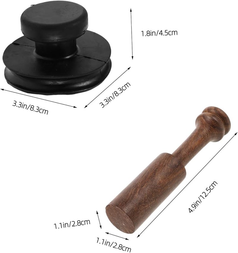 Singing Bowl Lifter Tool Set with Rubber Mallet for Easy Lifting - Image 3