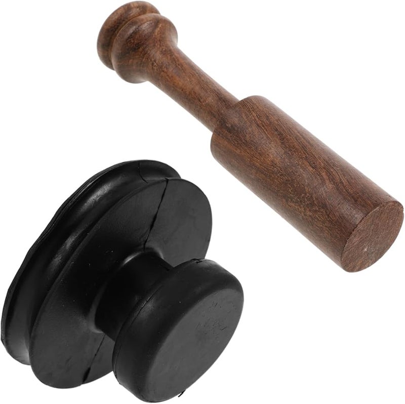 Singing Bowl Lifter Tool Set with Rubber Mallet for Easy Lifting - Image 1