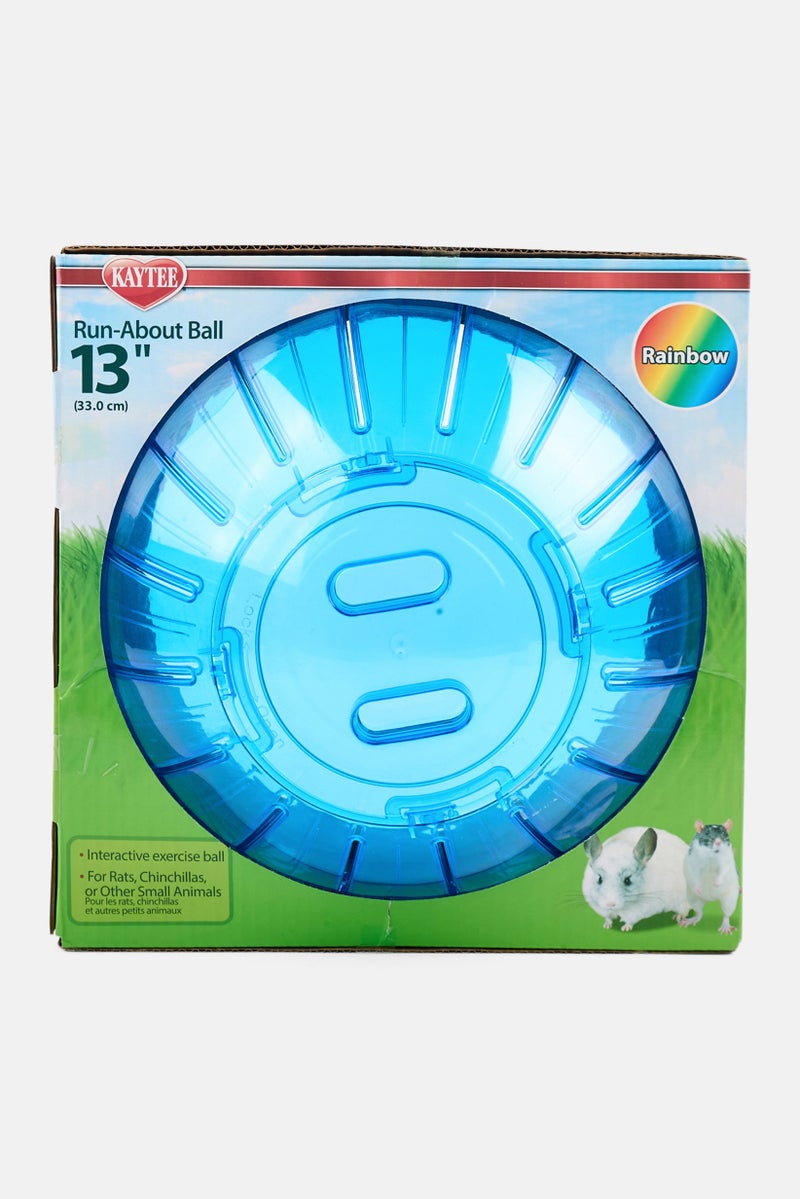 Kaytee Run-About Ball Animal Silent Spinner 13 Inch Wheel, Assorted - Image 1