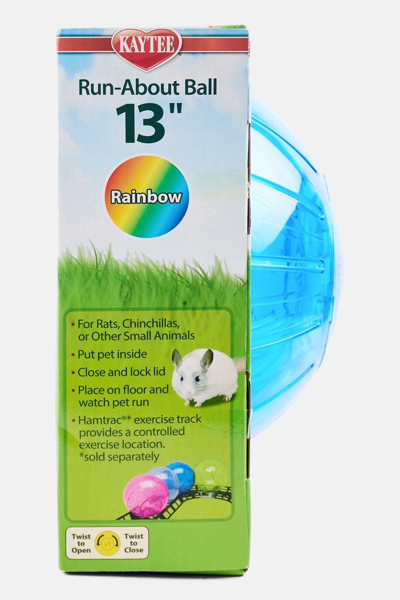 Kaytee Run-About Ball Animal Silent Spinner 13 Inch Wheel, Assorted - Image 3