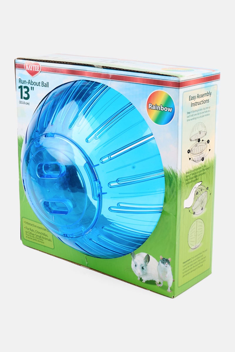 Kaytee Run-About Ball Animal Silent Spinner 13 Inch Wheel, Assorted - Image 2
