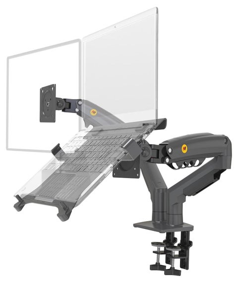 حامل نورث بايو Nb F160-FP بذراع مزدوج للشاشة واللاب توب 17-27 بوصة