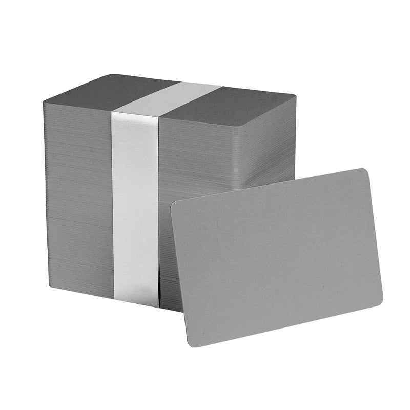 easyIDea Pack of 100 Grey CR80 PVC Cards | 30 mil by easyIDea - Image 3