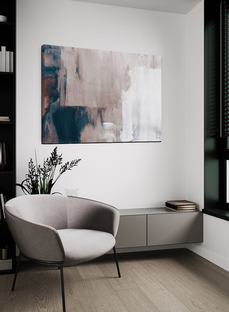 لوحة كانفاس على إطار خشبي بتصميم نمط فني - Image 2