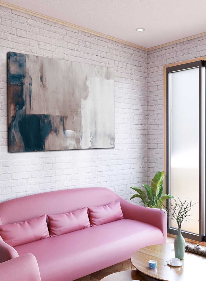 لوحة كانفاس على إطار خشبي بتصميم نمط فني - Image 1