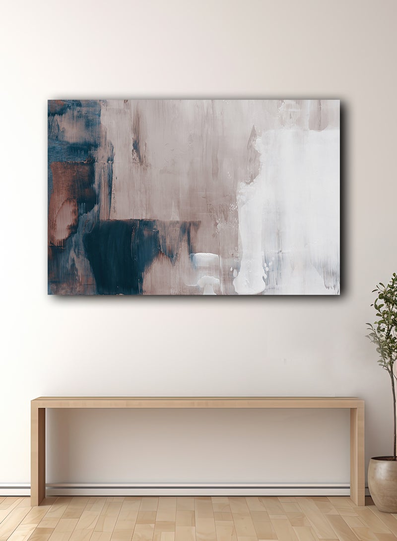 لوحة كانفاس على إطار خشبي بتصميم نمط فني - Image 3