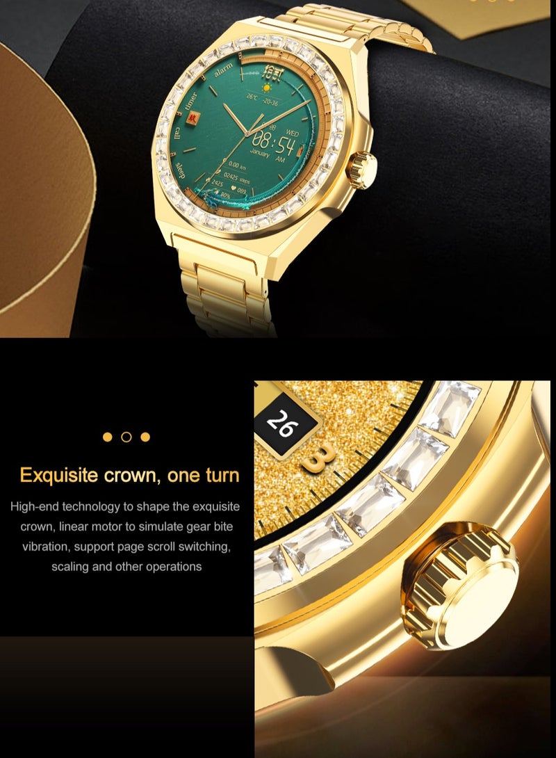 AROAQ LG72 Pro Max Smart Watch, 300mah Battery HD AMOLED Health Monitoring Smart Watch, IP68 Waterproof Smart Wrist Watch With Blood Oxygen ECG Heart Rate And Body Temperature Monitoring, (Blue) - Image 2