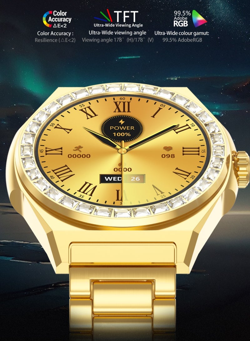 AROAQ LG72 Pro Max Smart Watch, 300mah Battery HD AMOLED Health Monitoring Smart Watch, IP68 Waterproof Smart Wrist Watch With Blood Oxygen ECG Heart Rate And Body Temperature Monitoring, (Blue) - Image 3