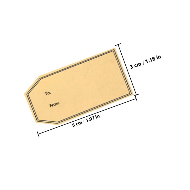 Themed Design Paper Label, Self-Adhesive for Gifts and Packaging, Durable Kraft Material - Image 2