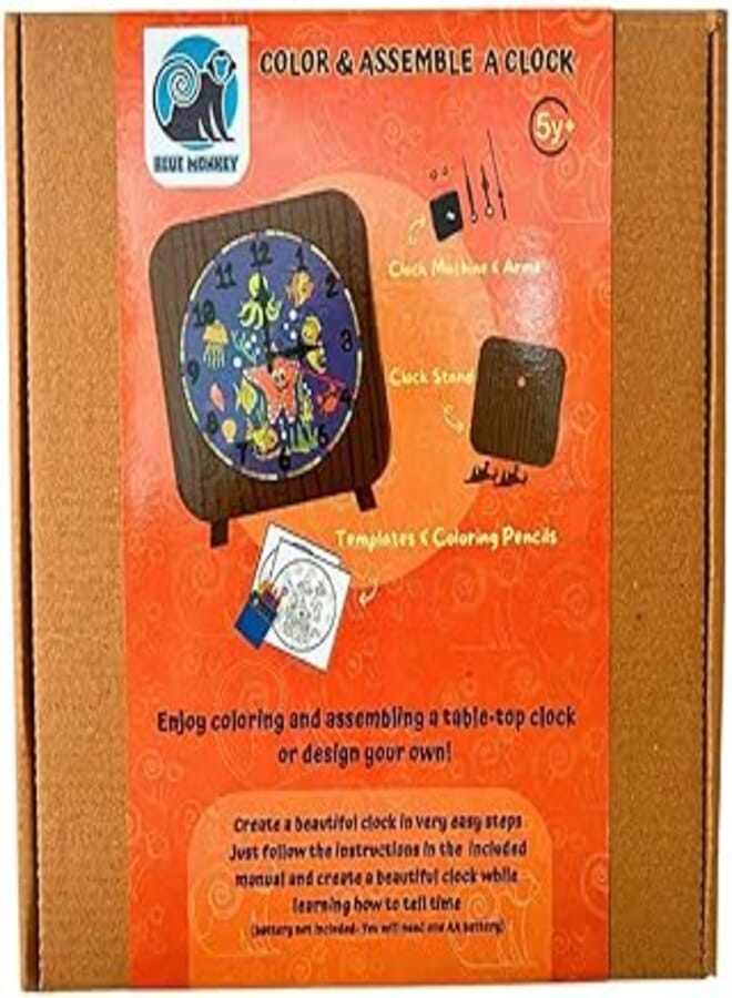 Color And Assemble A Clock