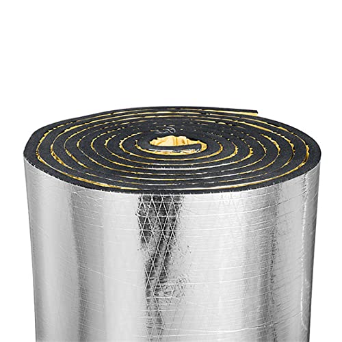 Allwin Car Heat Sound Deadening Insulation Mat, - 394 Mil 6.5 Sqft Automobile Sound Deadening & Heat Insulation Material for Auto Hood Engine Roof Door and Trunk,40 Inch x 24 Inch, Aluminum Foil Finish - Image 1