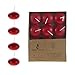 Mega Candles 24 pcs Unscented Red Floating Disc Candle, Hand Poured Paraffin Wax Candles 1.5 Inch Diameter, Home - Image 2
