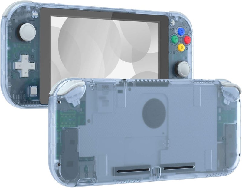 eXtremeRate غلاف استبدال DIY أزرق جليدي من لجهاز Nintendo Switch Lite، هيكل وحدة التحكم المحمولة NSL مع واقي شاشة، غطاء حالة مخصص لجهاز Nintendo Switch Lite - Image 1