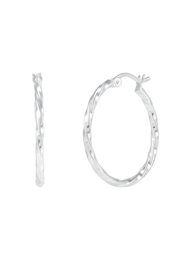 Silpada 'Endless Twists' Hoop Earrings In Sterling Silver - Image 2