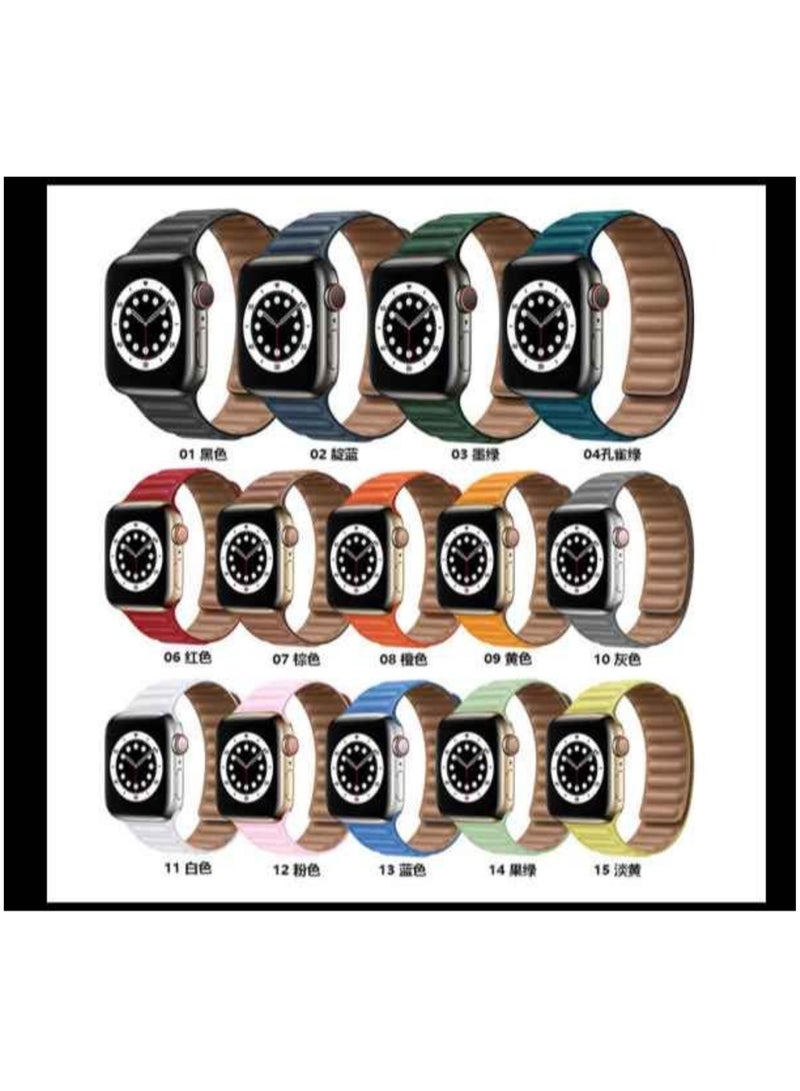ELTRAZONE Compatible with Apple Watch Band 41mm 40mm 38mm, Genuine Leather Watch Strap Replacement for Apple Watch Series 7/6/5/4/SE/3/2/1 iWatch - Image 2