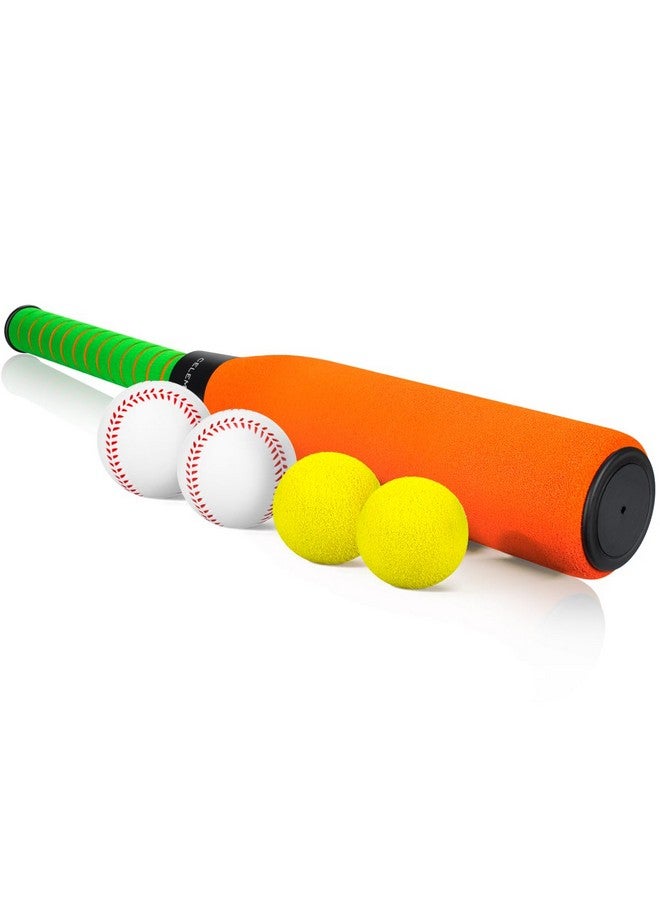 CeleMoon 22 Inch Foam Baseball Bat with 6 Soft Balls for Kids Toddlers Youths Outdoor Indoor Sport T Ball Game Playing (Orange) - Image 3