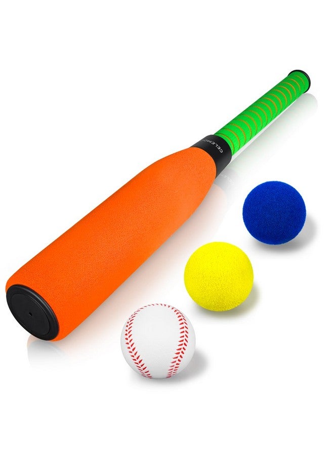 CeleMoon 22 Inch Foam Baseball Bat with 6 Soft Balls for Kids Toddlers Youths Outdoor Indoor Sport T Ball Game Playing (Orange) - Image 4
