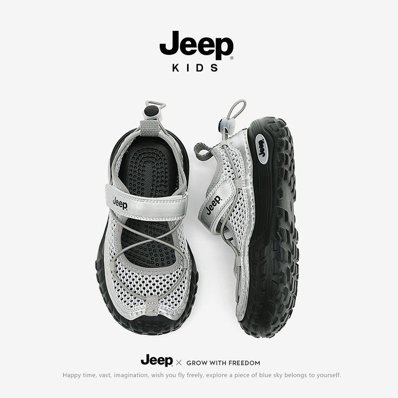 Jeep Kidsren'S Sandals Boys' Baotou Beach Shoes Outdoor Kidsren'S Sports Shoes 2025 Kidsren'S Anti-Slip - Image 3