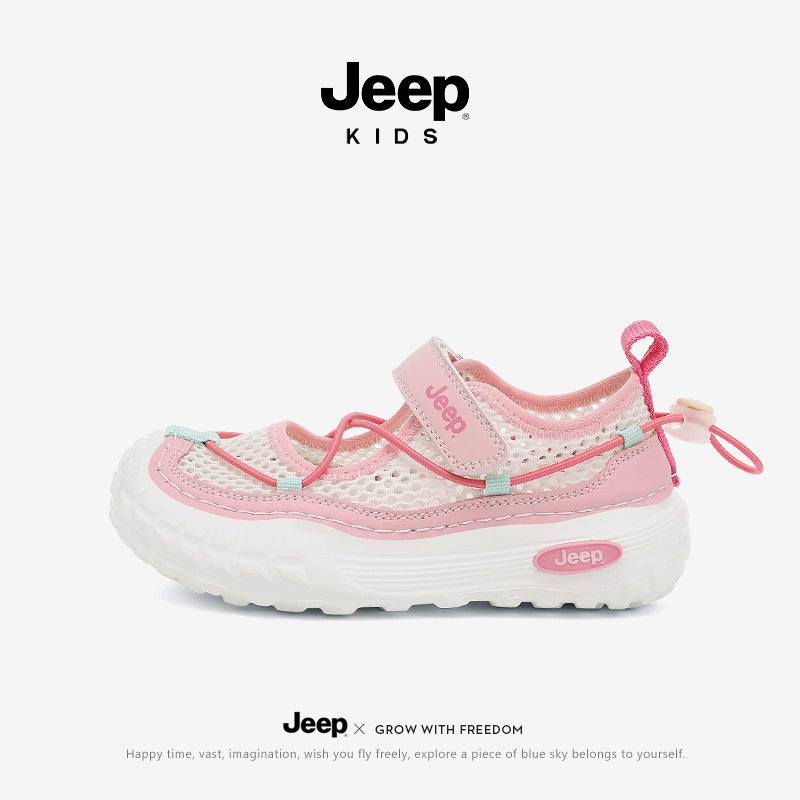 Jeep Kidsren'S Sandals Boys' Baotou Beach Shoes Outdoor Kidsren'S Sports Shoes 2025 Kidsren'S Anti-Slip - Image 1