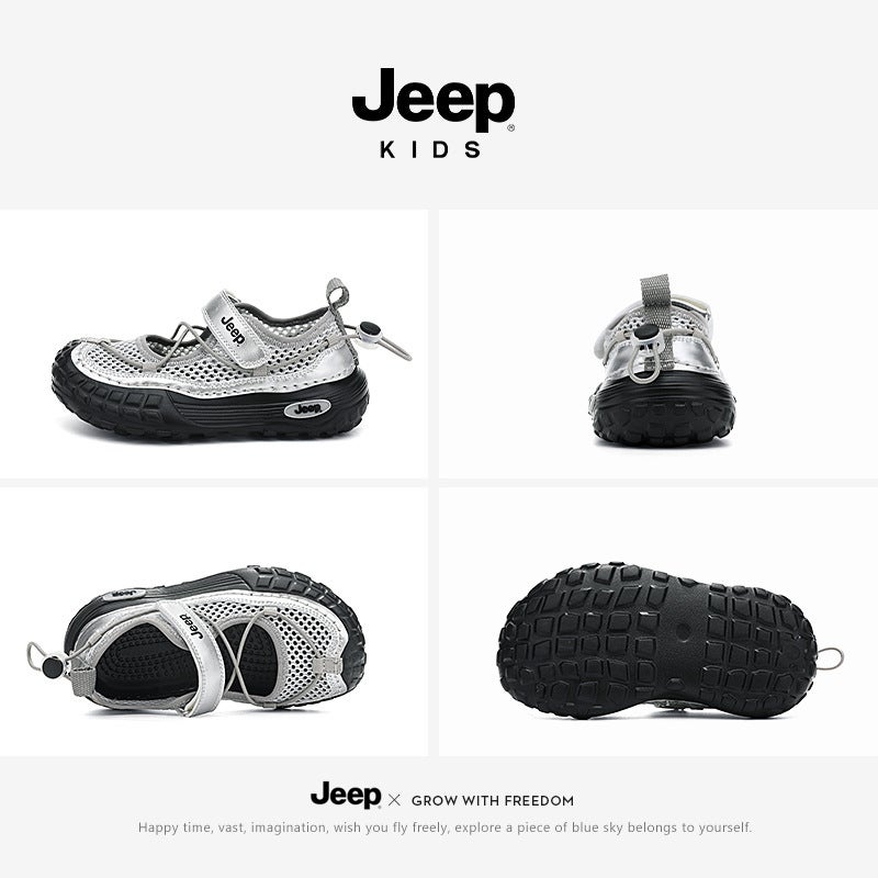 Jeep Kidsren'S Sandals Boys' Baotou Beach Shoes Outdoor Kidsren'S Sports Shoes 2025 Kidsren'S Anti-Slip - Image 4