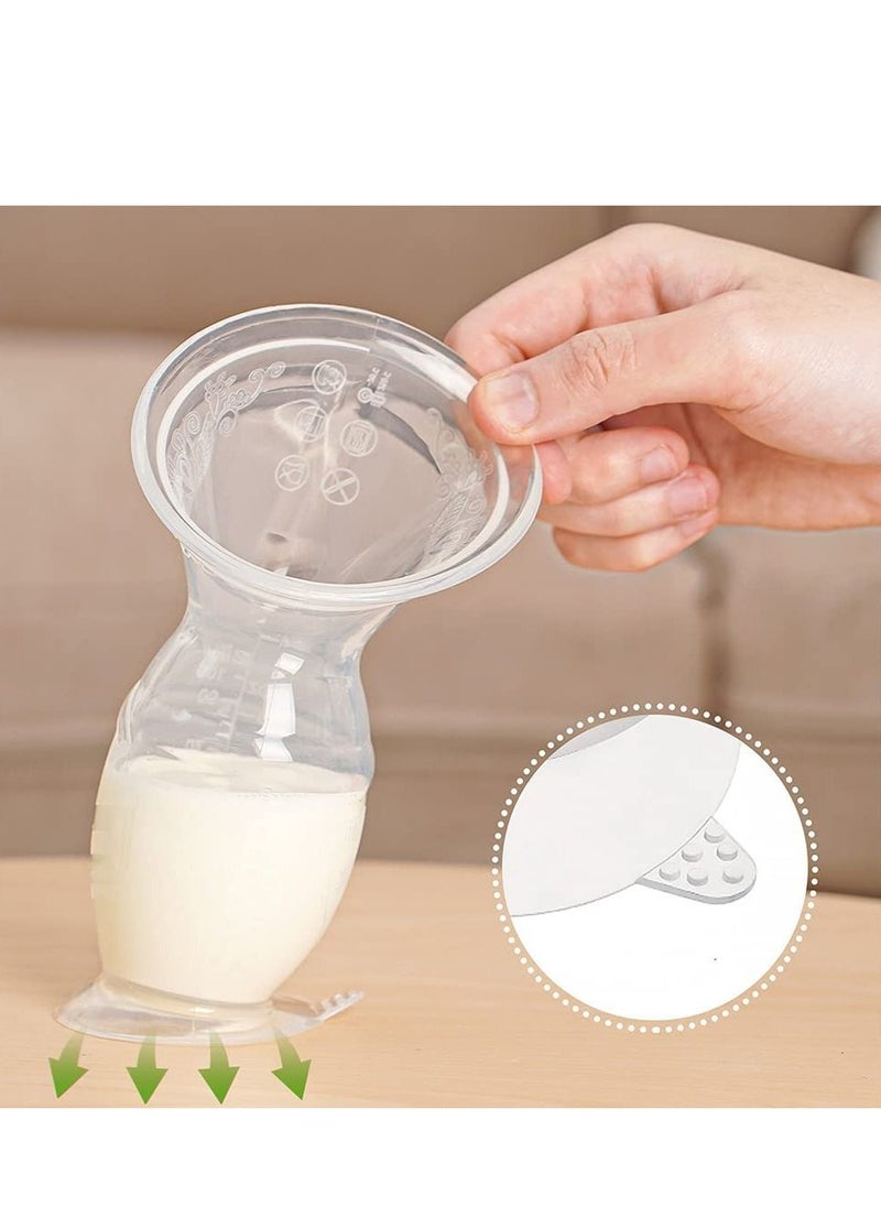 haakaa - Manual Breast Pump With Suction Base 100% Food Grade Silicone Bpa Pvc And Phthalate Free 4oz/100ml - Image 1