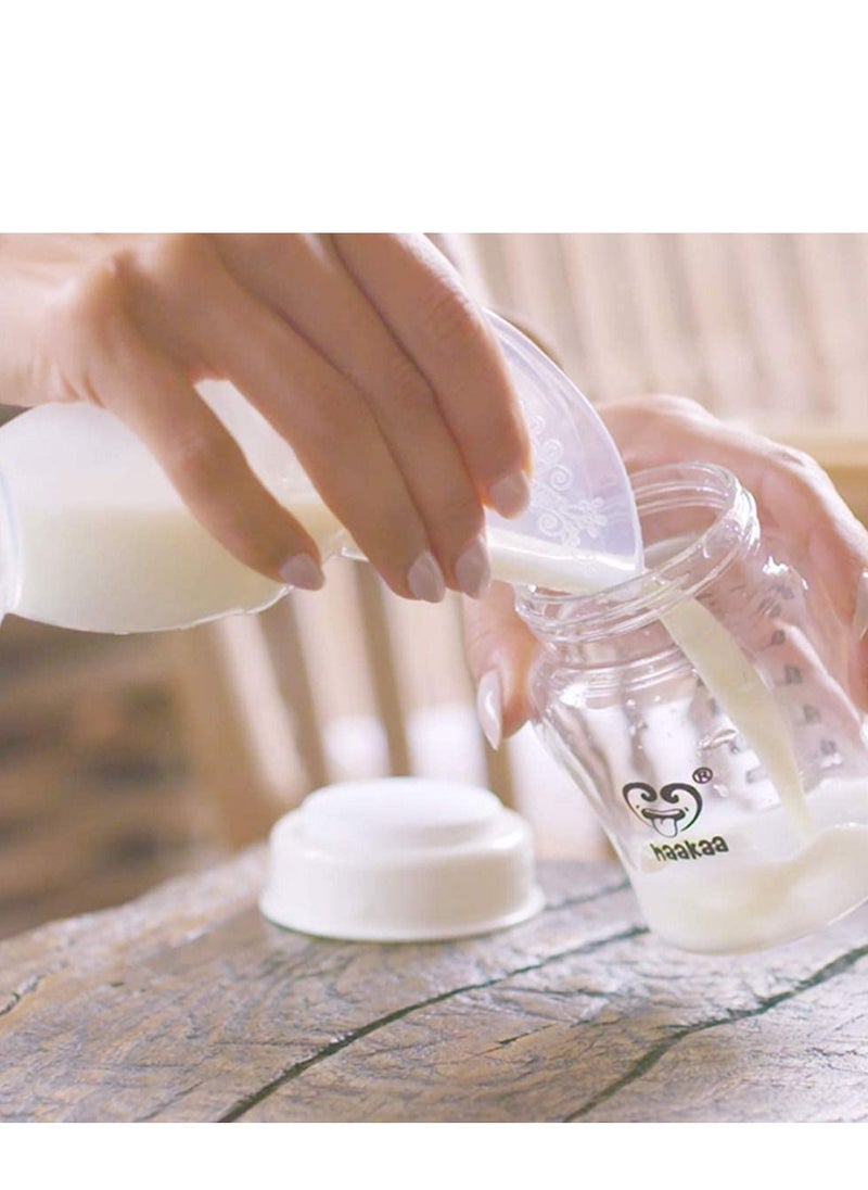 haakaa - Manual Breast Pump With Suction Base 100% Food Grade Silicone Bpa Pvc And Phthalate Free 4oz/100ml - Image 1