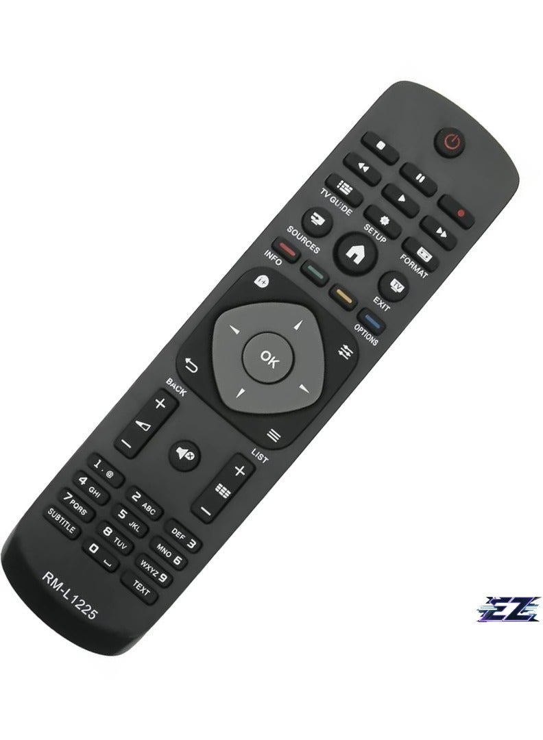 PopZa RM-L1225 VINABTY Replacement Infrared Remote Control for Philips LCD LED TV – Compatible with Models 398GR8BD1NEPHH, 47PFH4109/88, 32PHH4009, 50PFH4009 – Includes Battery - Image 2