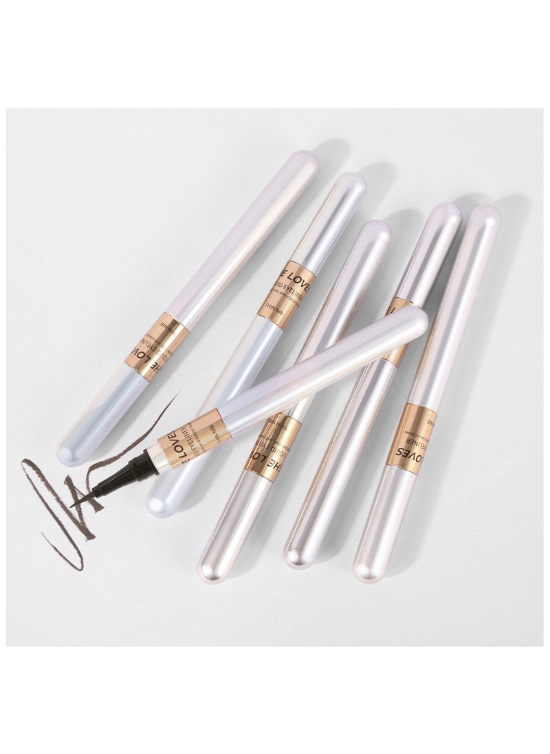 Sheloves - Liquid Eyeliner Long-Wearing Sweat-And Humidity-Resistant Smudge-Proof Waterproof Ultra-Fine Multi-Functional Eyebrow Pencil & Eyeliner Multiple Use (02) - Image 1