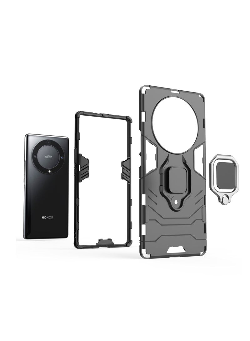 Hشرف Honor X9a حالة صدمة سيليكون مدرعة PC تبو حماية الغطاء الخلفي للهاتف المحمول - Image 2