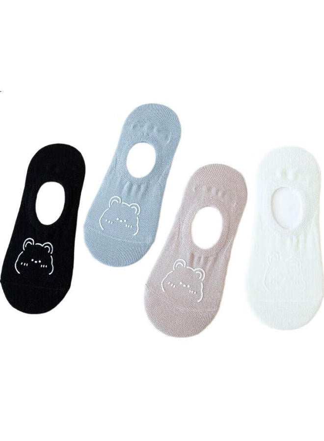 Cotton Thirteen Zhuji Women'S Short Socks Non-Slip No-Show Socks Autumn Cute Shallow Mouth Invisible Socks Set Of 15 Pairs - Image 3
