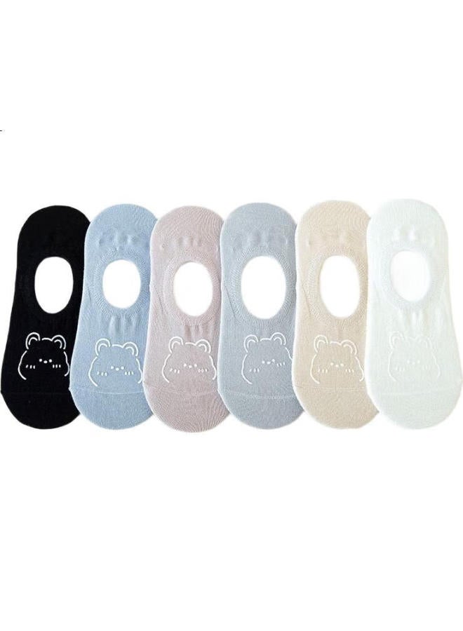 Cotton Thirteen Zhuji Women'S Short Socks Non-Slip No-Show Socks Autumn Cute Shallow Mouth Invisible Socks Set Of 15 Pairs - Image 2