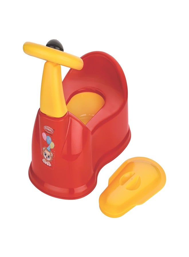 Sonal Plastic - Baby CAR - Baby Car Potty Seat/Chair with Removable Drawer, Lid (Age 6 Months to 3 Years) (Red) - Image 5