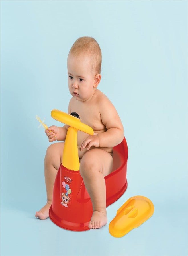 Sonal Plastic - Baby CAR - Baby Car Potty Seat/Chair with Removable Drawer, Lid (Age 6 Months to 3 Years) (Red) - Image 4