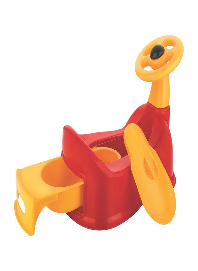 Sonal Plastic - Baby CAR - Baby Car Potty Seat/Chair with Removable Drawer, Lid (Age 6 Months to 3 Years) (Red) - Image 3