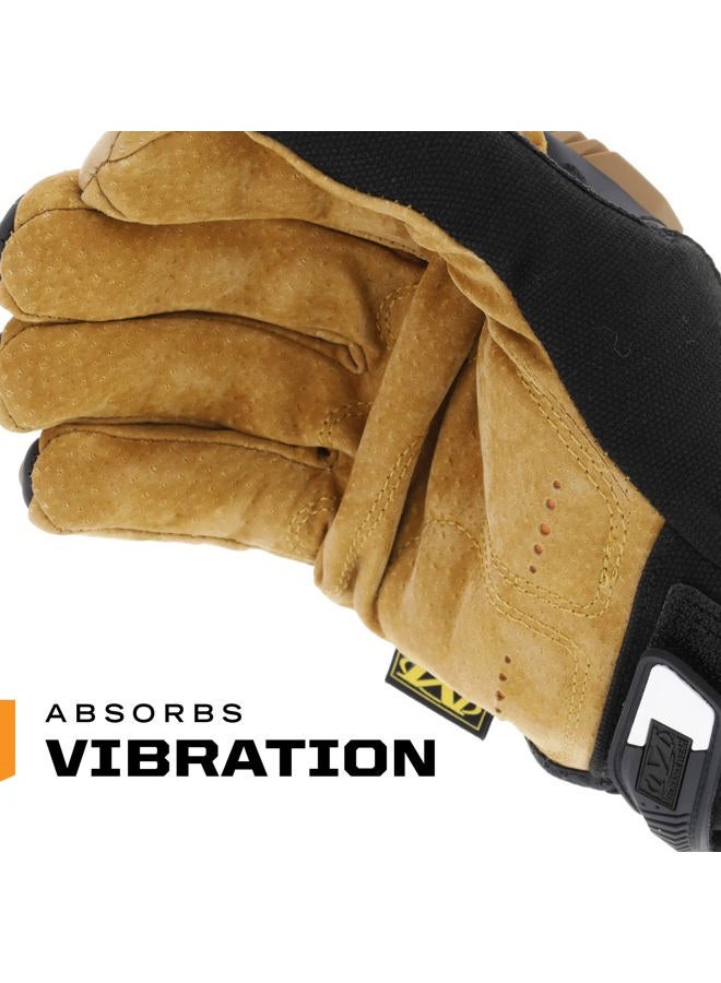 Mechanix Wear قفازات م-باكت جلدية (XX-كبير، أسود/بني) - Image 4