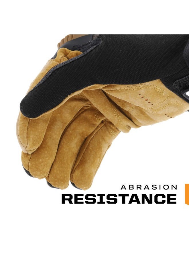 Mechanix Wear قفازات م-باكت جلدية (XX-كبير، أسود/بني) - Image 2