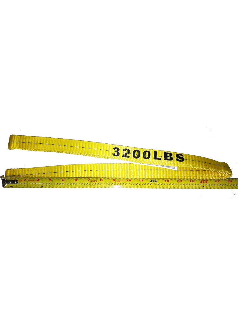 Everest C1150 1 x 3 Endless Sling Lifting Sling Endless Flat Sling Yellow Webbing 3200 lbs  - Image 2