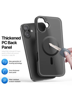 DUX DUCIS DUX DUCIS Yind Series Cover for the iPhone 16 mobile phone, compatible with MagSafe, a slim, TPU Hybrid PC  cover made of TPU, polycarbonate silicone - Black  - Image 5
