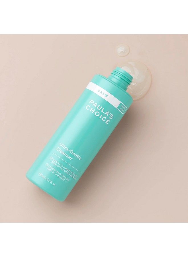PAULA'S CHOICE منظف هادئ لطيف للغاية للبشرة الحساسة يهدئ + يخفف الاحمرار غسول وجه يومي للبشرة المعرضة للوردية والإكزيما خالي من العطور والبارابين 67 أونصة سائلة - Image 3