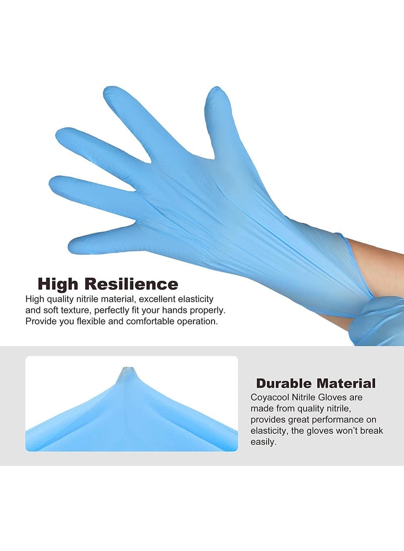 أوبتيتيكت قفازات النتريل خالية من البودرة، حجم صغير، 100 قطعة للاستخدام مرة واحدة - متينة ومريحة وخالية من اللاتكس، عبوة من قطعتين - Image 5