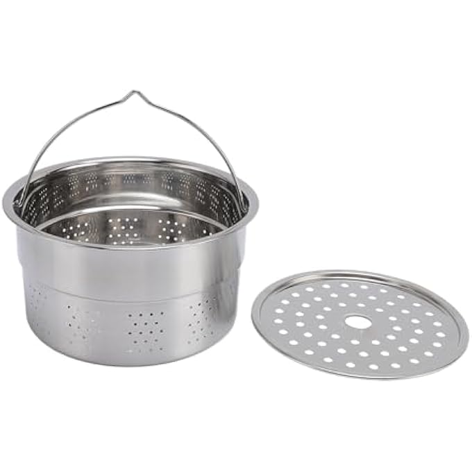 وعاء طهي بالبخار 1072 أونصة من الفولاذ المقاوم للصدأ TM5 TM6 محضر طعام سلة طهي بالبخار - Image 1