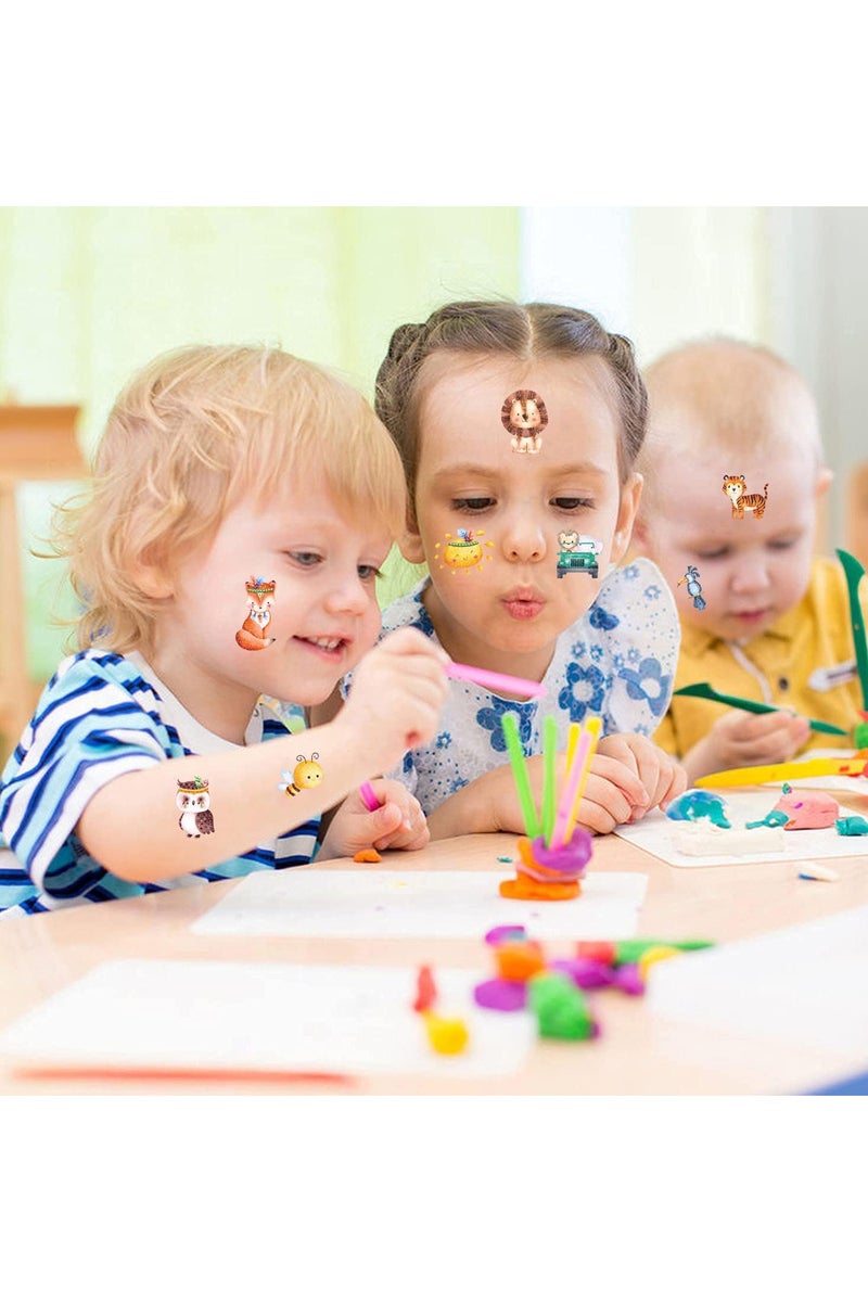 ORAINBOW 10 Sheets Glitter Animals Temporary Tattoo for Kids Elephant Lion Bee Flamingos Jungle Animal Tattoo Stickers Summer Waterproof Fake Tattoos for Birthday Party Favor Goodie Bags - Image 5