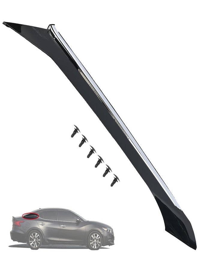 Getfarway C- Pillar Trim Molding 788739DJ1A 788739DD0A 78873-4RA0A Compatible with Nissan Maxima 2016-2021 Rear Right Passenger Side Body Molding Panel Black (Right Passenger Side) - Image 1